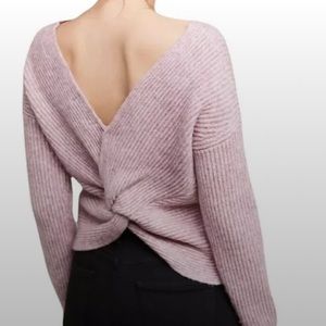 Anthropologie angel of north twist tie sweater
